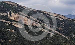 Landscape of BerguedÃÂ  in Spring.